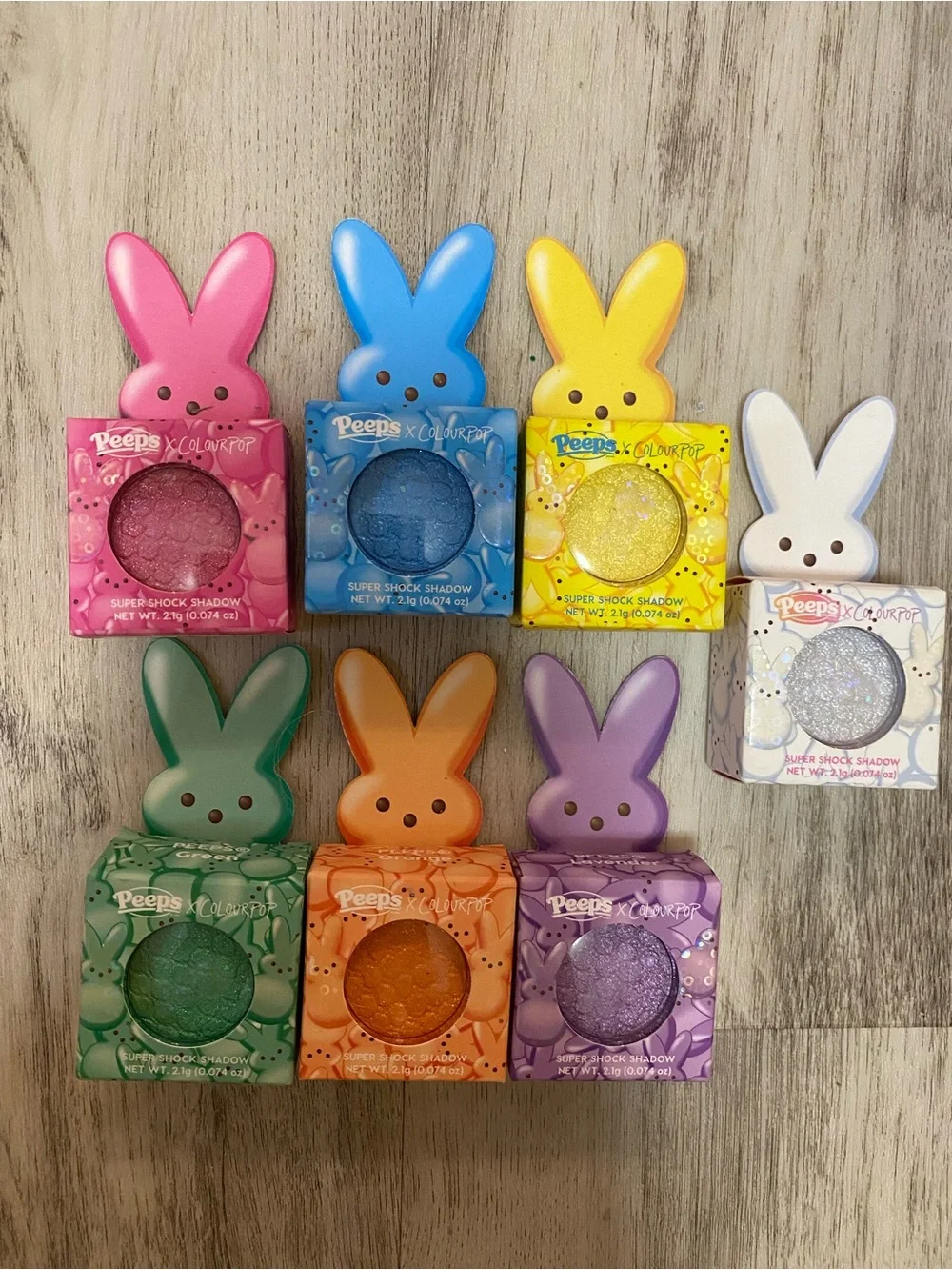 Colourpop Cosmetics x PEEPS limited edition RARE Peeps supershock eyeshadows NWT